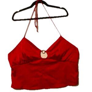 Plus - Mabel Halter Crop Top